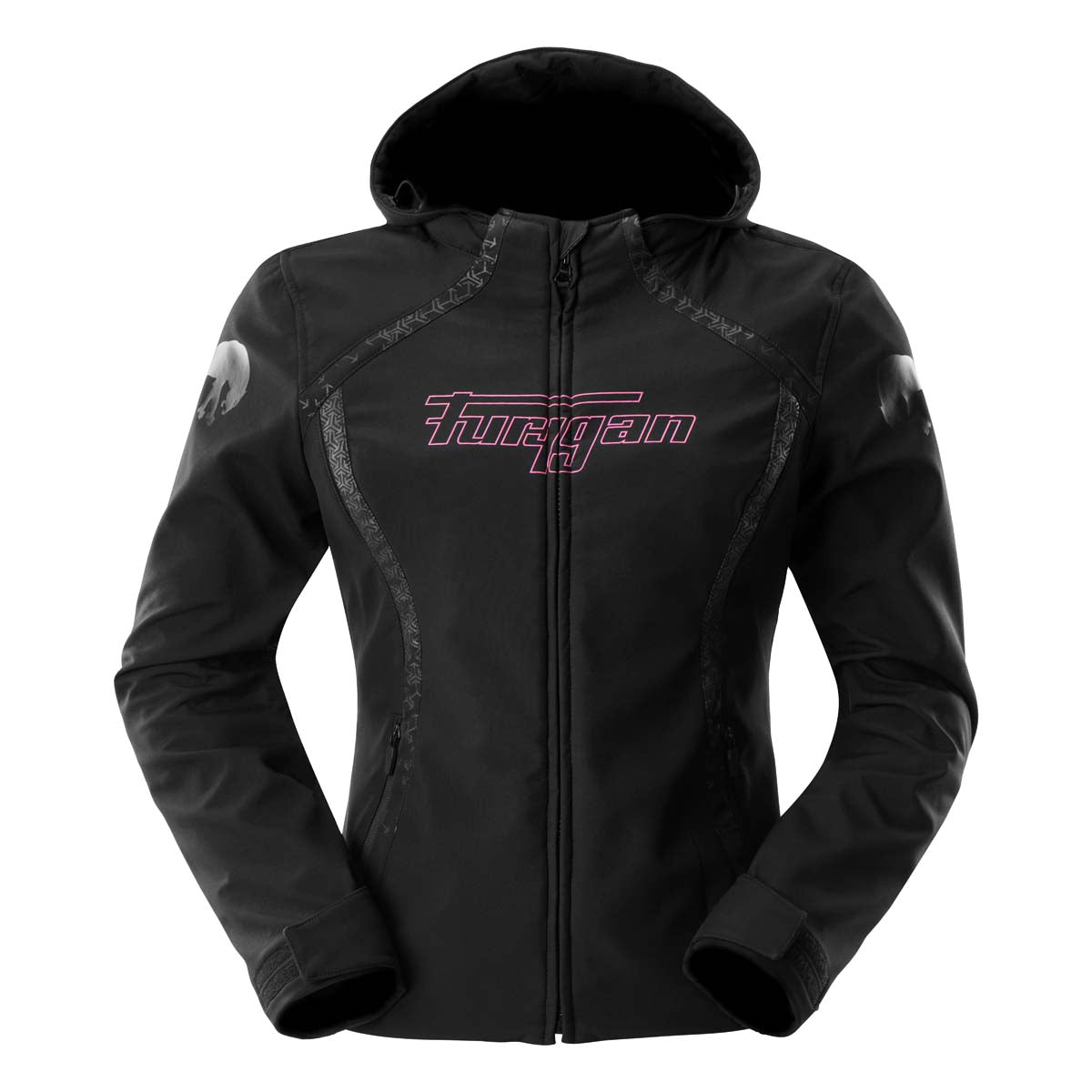 Furygan Skye Lady Damen-Motorradjacke in Pink, wasserabweisend, A-zertifiziert, D3O-Protektoren