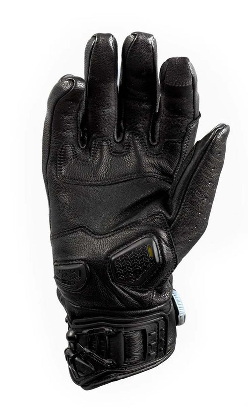 Knox Orsa Leder MK3 – Sommer-Motorradhandschuhe mit Boa-Verschluss, Schwarz/Weiß