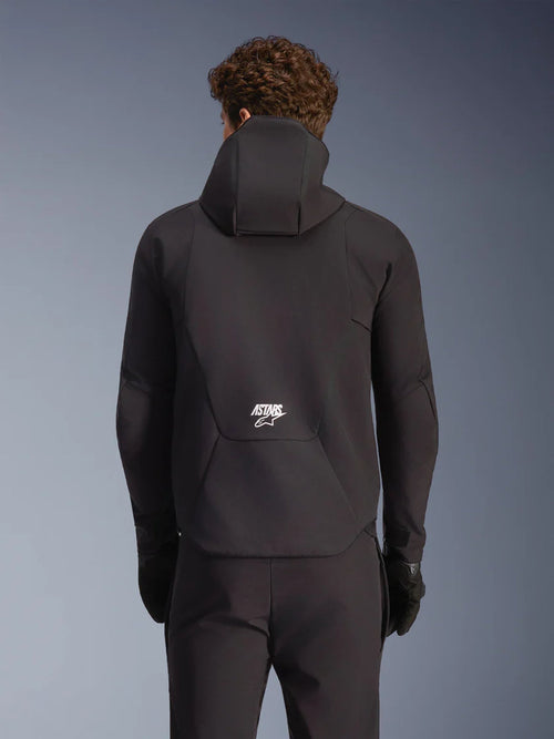 Alpinestars Aeroshell Wasserdichte Schwarze Motorradjacke