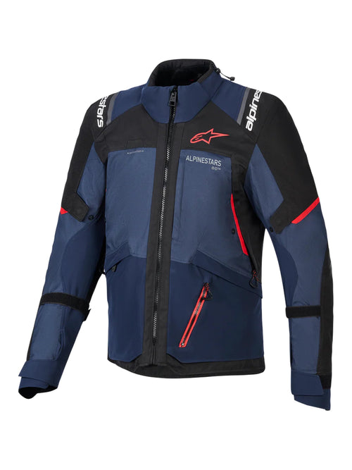 Alpinestars Andes v4 Drystar Blaue Motorradjacke