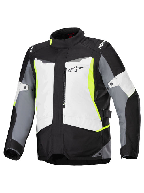 Alpinestars ST-1 Waterproof Ice Grau/Schwarz/Fluogelb Motorradjacke