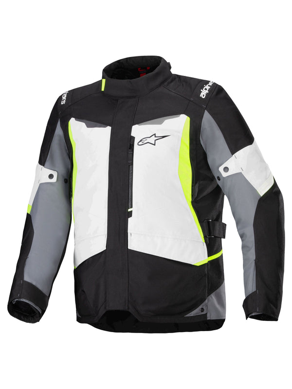 Alpinestars ST-1 Waterproof Ice Grau/Schwarz/Fluogelb Motorradjacke