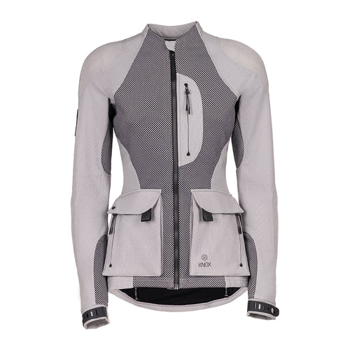 Knox Tor Dames Light Grey – AA Armoured Motorcycle Shirt