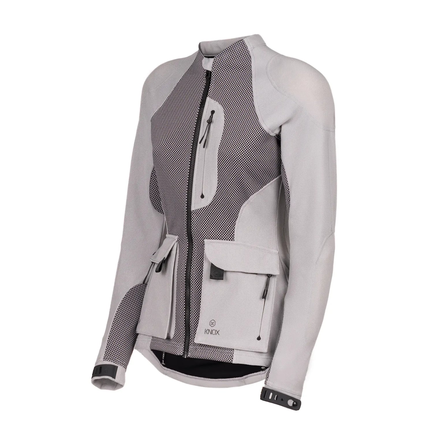 Knox Tor Dames Armoured Motorjas Lichtgrijs – AA Motorjas