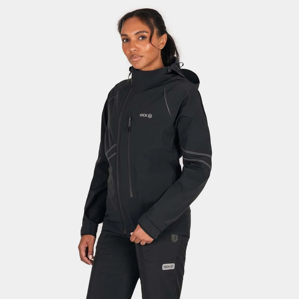 Knox Impass Damen Wasserdichte Motorradjacke Schwarz