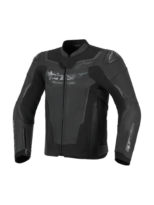 Alpinestars GP Force v2 Zwart/Zwart Leren Motorjas