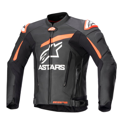Alpinestars GP Plus R v4 Zwart/Fluorood Leren Motorjas