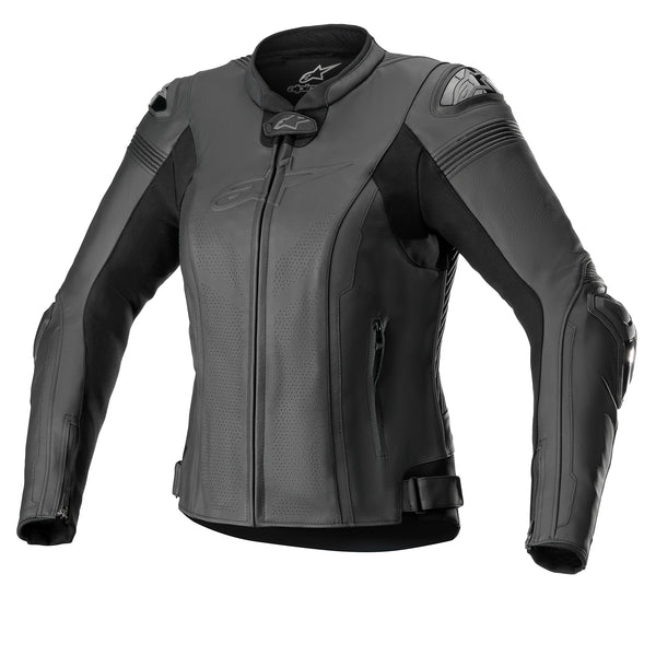 Alpinestars Missile v2 Schwarz/Schwarz Motorrad-Lederjacke