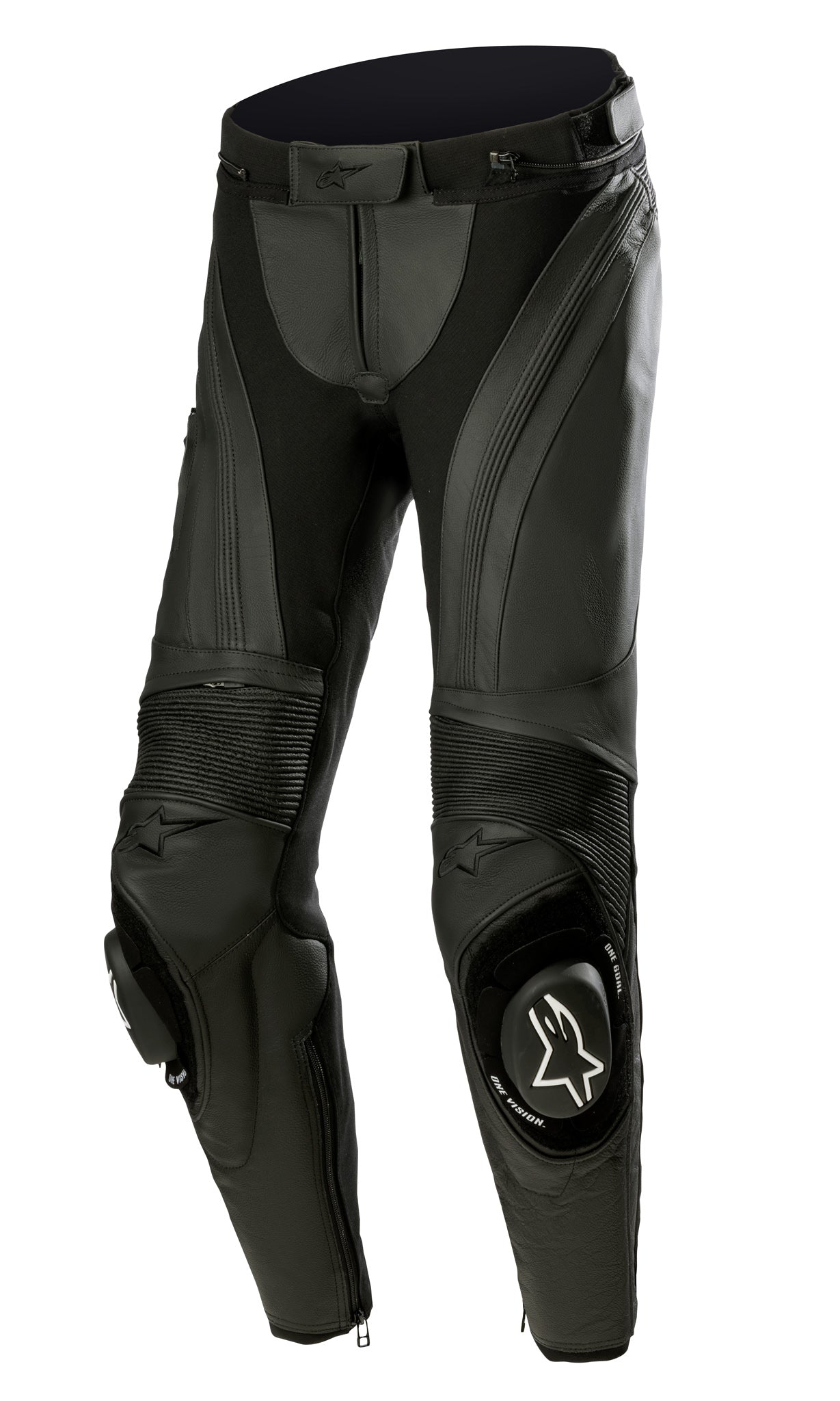 Alpinestars Missile v3 Schwarz/Schwarz Leder Motorradhose