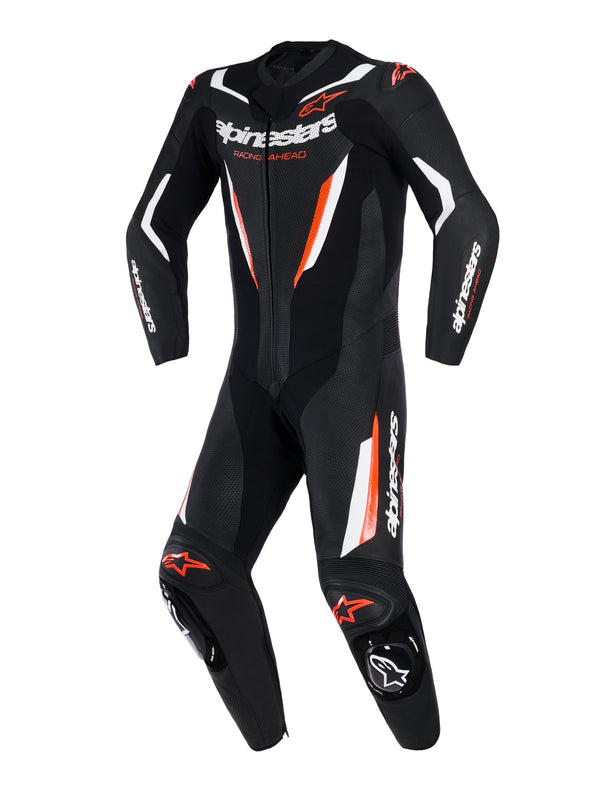 Alpinestars GP Force V2 Black/White/Fluo Red Race Suit