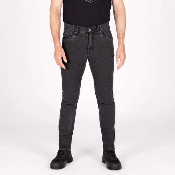 Knox Men's Colton Slim Supersoft Charcoal motorcycle jeans class AA (short)