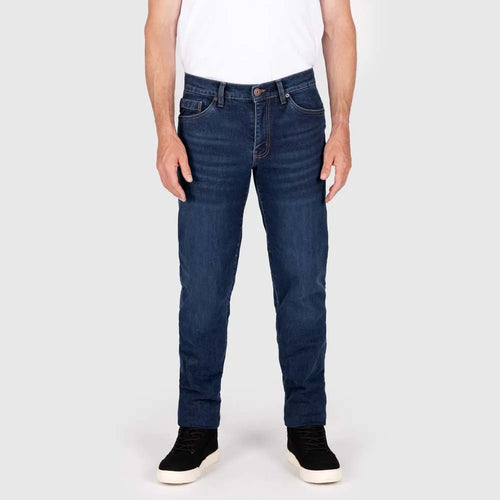 Knox Men’s Kirkstone Straight REGULAR Stone Wash Indigo – AAA Motorradjeans für Herren