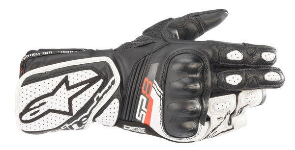 Alpinestars SP-8 v3 Black/White Motorcycle Gloves