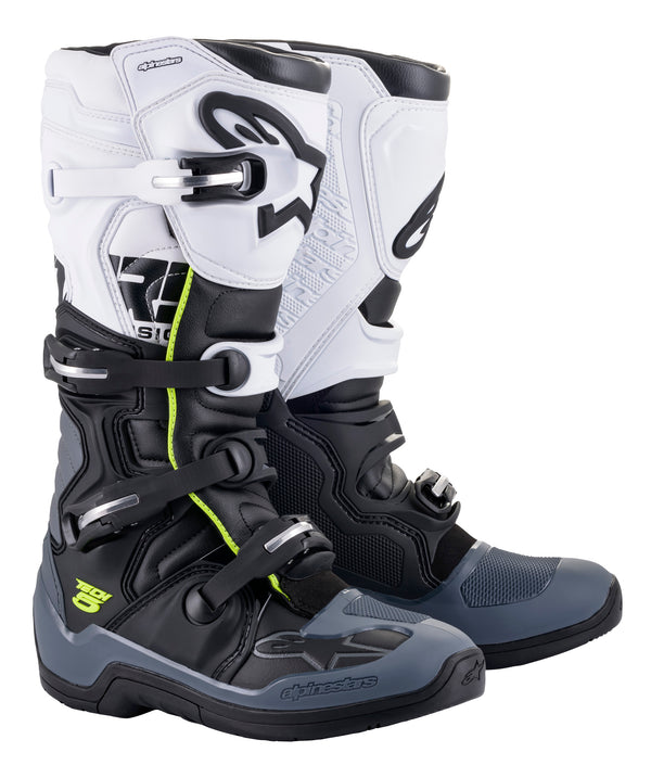 Alpinestars Tech 5 Black/White/Grey Motocross Boots