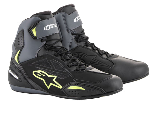 Alpinestars Faster-3 Drystar Zwart/Fluogeel Motorlaarzen