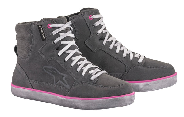 Alpinestars J-6 Waterproof Grey/Purple Motorcycle Boots
