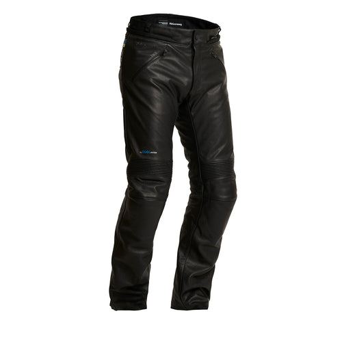Halvarssons Rinn Leren Motorbroek Zwart