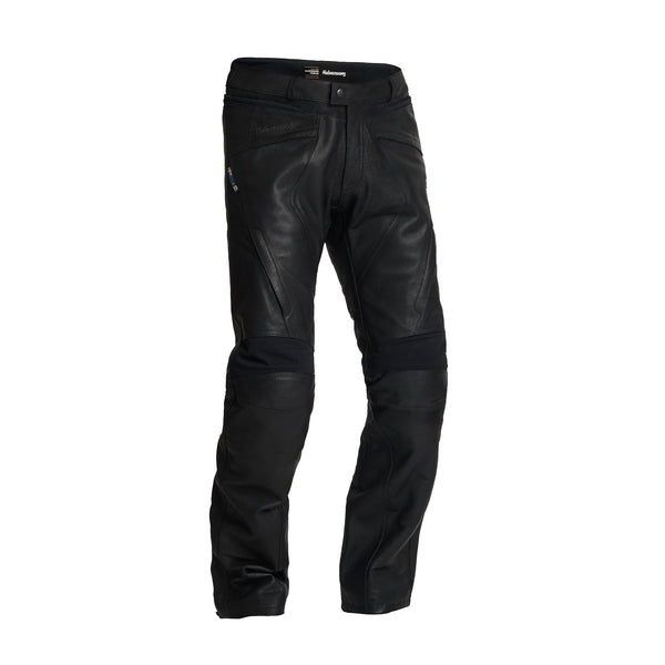 Halvarssons Lysen Leather Motorcycle Trousers Black