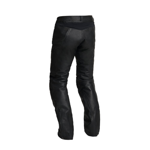 Halvarssons Lysen Leren Motorbroek Zwart