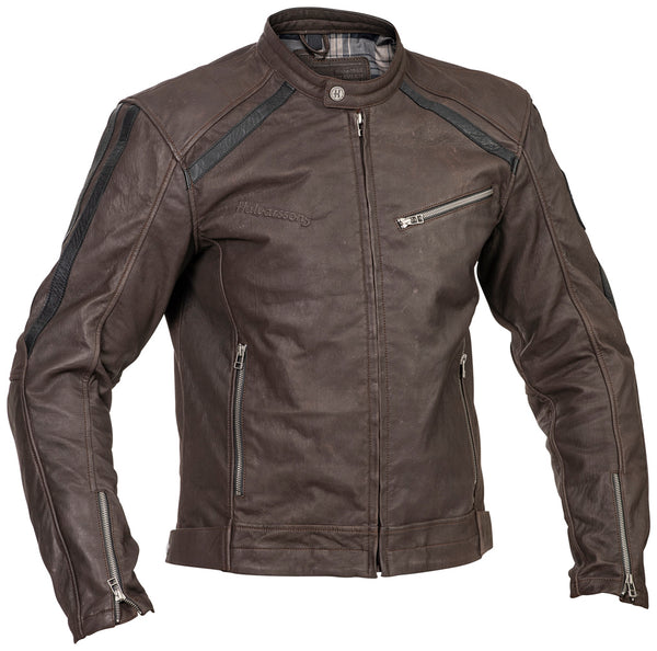 Halvarssons Sandtorp Leder Motorradjacke Braun
