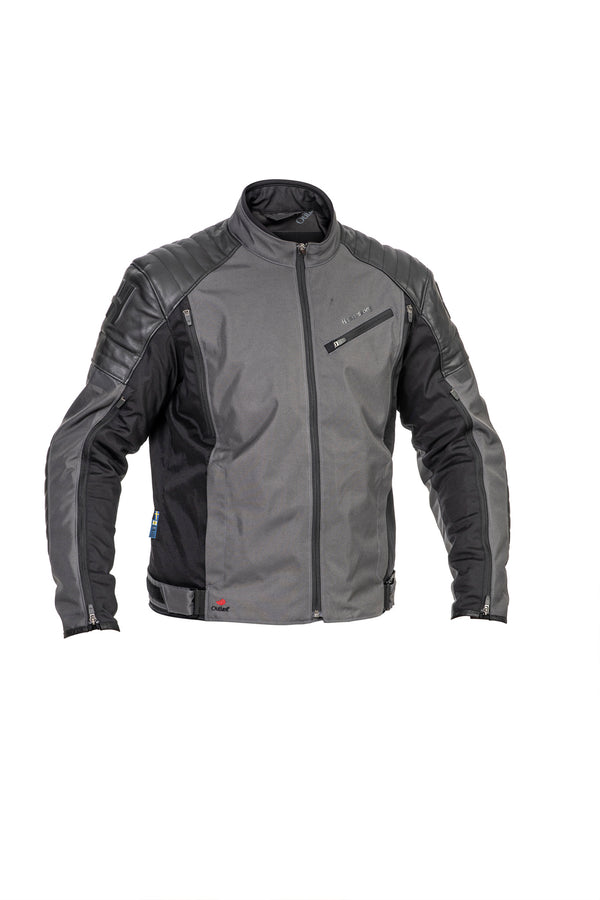 Halvarssons Solberg Motorradjacke Dunkel/Grau/Schwarz