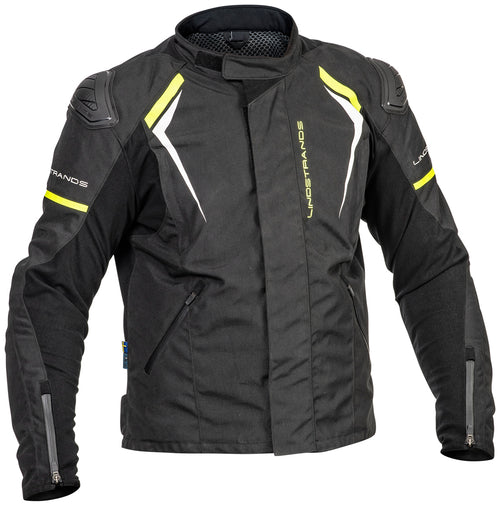 Lindstrands Sandvik Motorjas Zwart/Geel