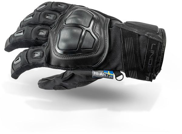 Lindstrands Sveg Motorcycle Gloves Black