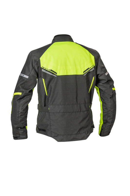 Lindstrands Lomsen Motorjas Zwart/Fluogeel