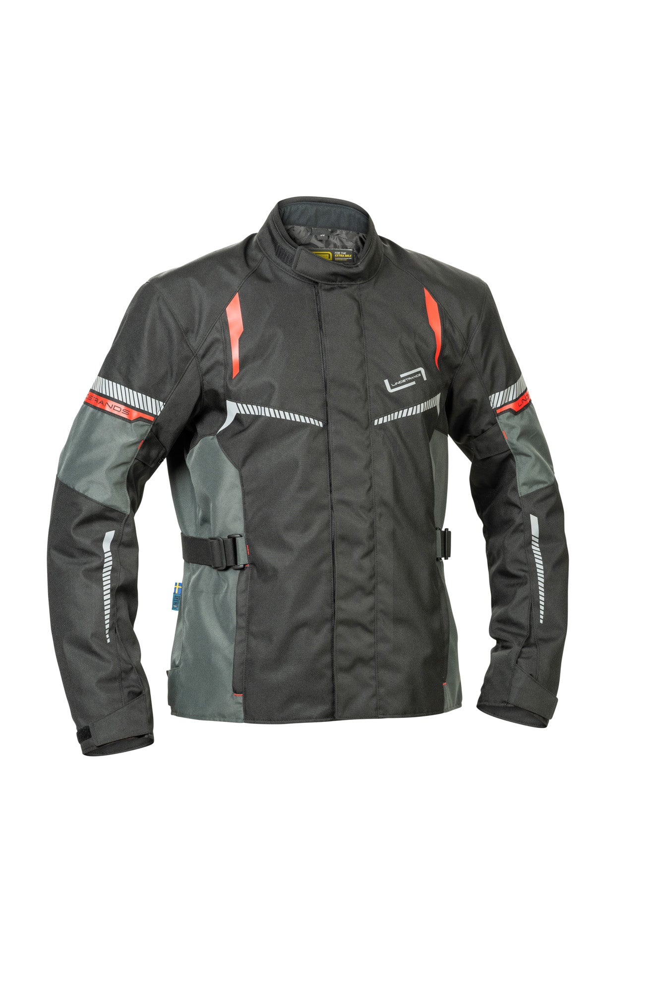 Lindstrands Backafall Motorjas Zwart/Grijs