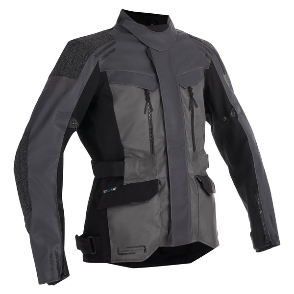 Lindstrands Storbo Women's Motorcycle Jacket Graphite/Dark/Grey/Black
