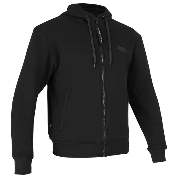 Lindstrands Textile Hoodie Oselbo Motorcycle Jacket Black