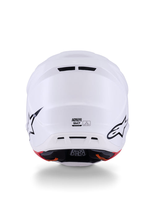 Alpinestars S-M7 White Motocross Helmet