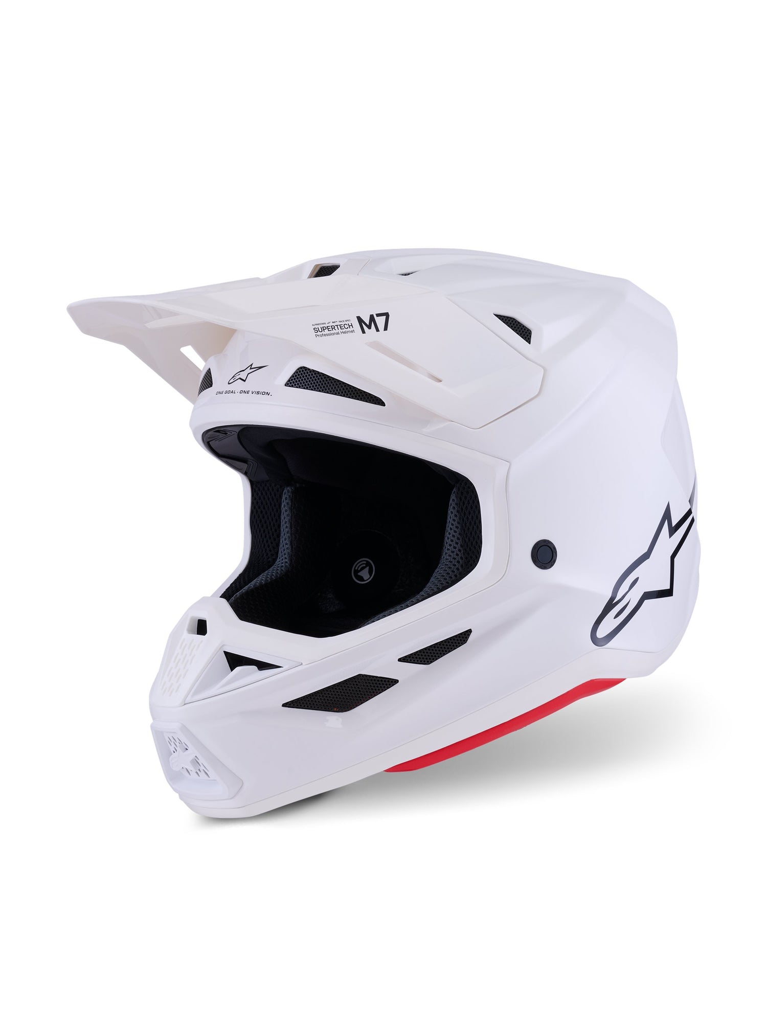 Alpinestars S-M7 Weißer Crosshelm