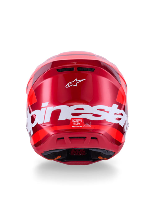 Alpinestars S-M7 Core Red Motocross Helmet