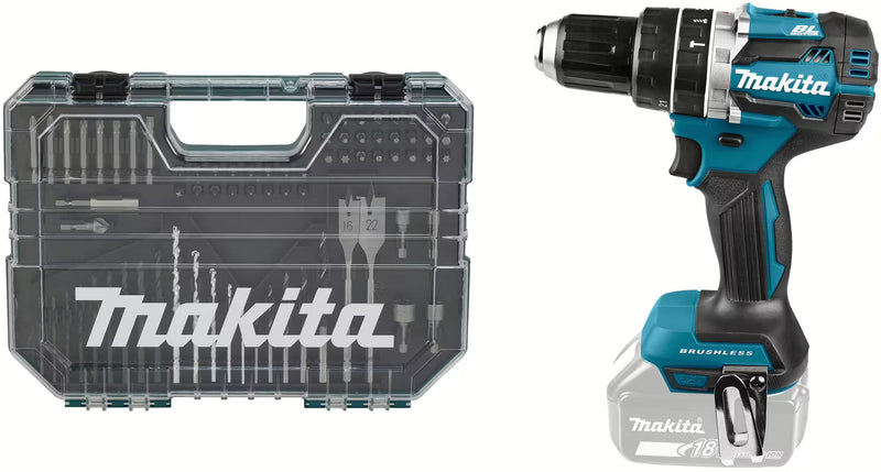 MAKITA klopboormachine Set incl. 75-delige boor-/bitset