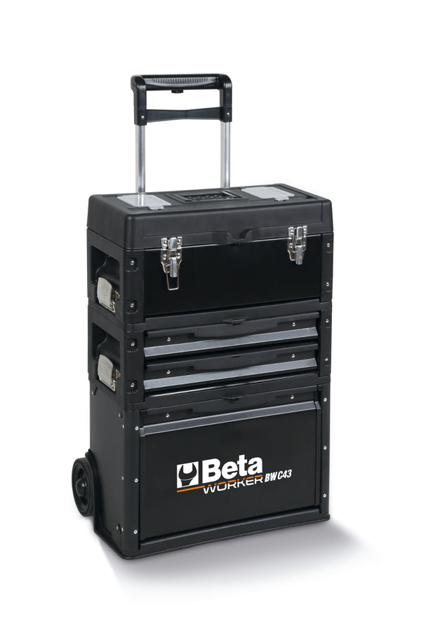 Beta Tools BW 4300E Tool Trolley – 3 Modules – 212-Piece Tool Set