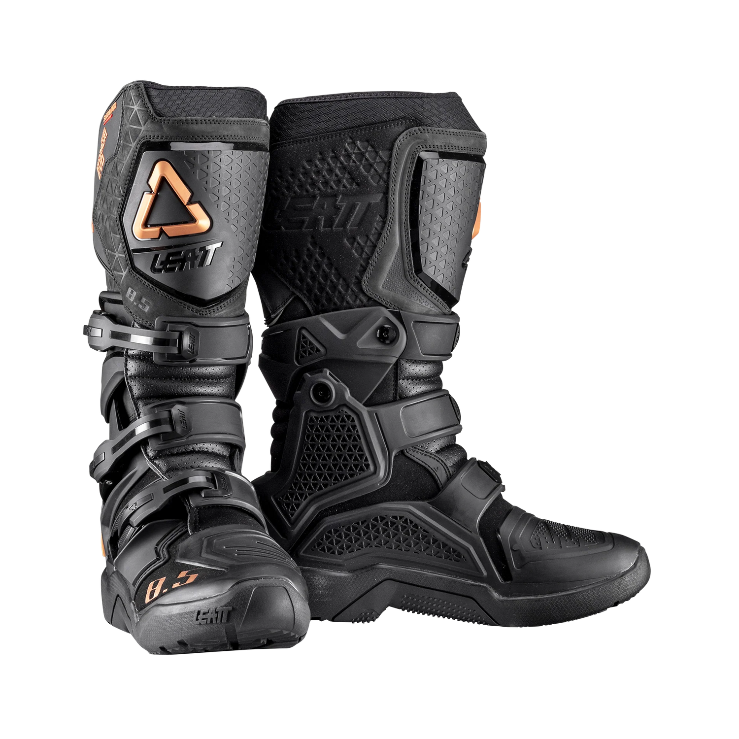 Leatt ADV 8.5 HydraDri Motorcycle Boots Waterproof 20K CE Certified Black/Bronze