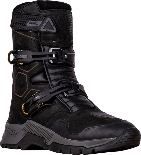 Leatt ADV HydraDri 7.5 Short Motorradstiefel – Wasserdicht Schwarz Grau