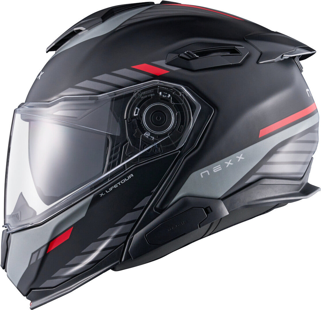 Nexx X Lifetour Globe Zwart Rood