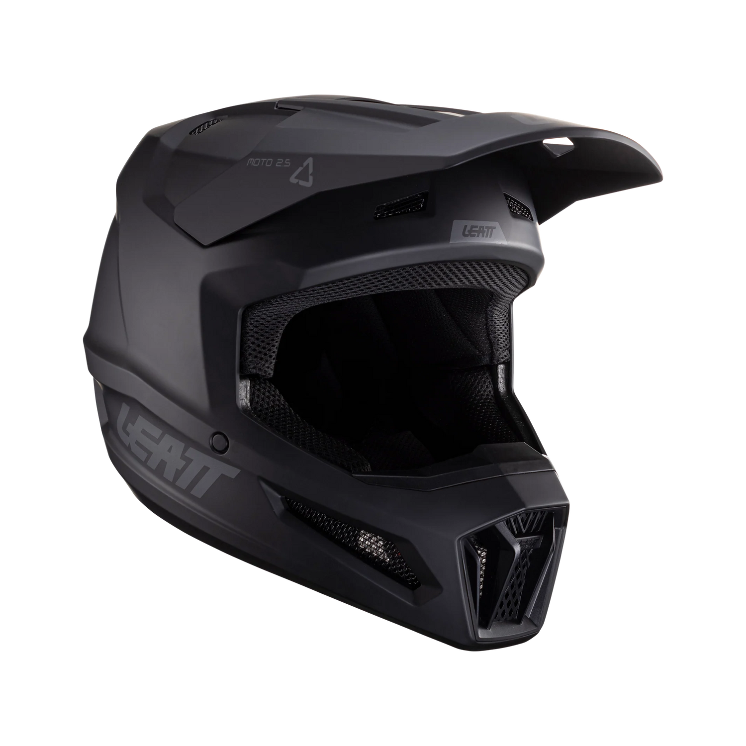 Leatt Moto 2.5 Motorradhelm ECE 22.06 Stealth Schwarz/Grau