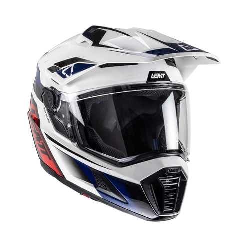 Leatt ADV 8.5 adventure motorcycle helmet ECE 22.06 with photochromic visor Royal Blue/Red
