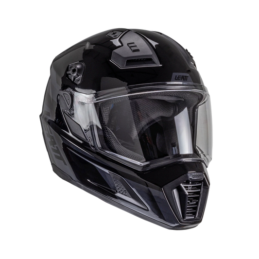 Leatt ADV 8.5 Motorradhelm-Set ECE 22.06 mit photochromem Visier, Stealth Schwarz/Grau