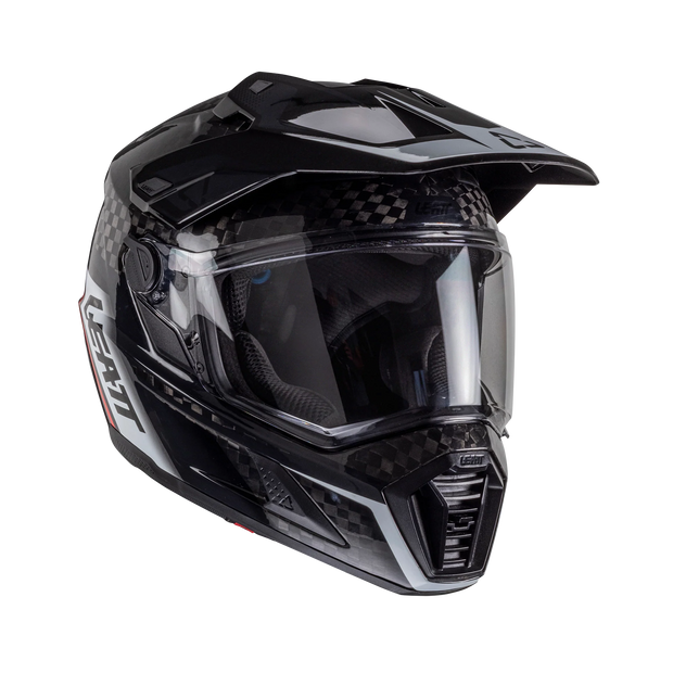 Leatt ADV 9.5 Carbon adventure motorhelm ECE 22.06 met photochromic visor Zwart