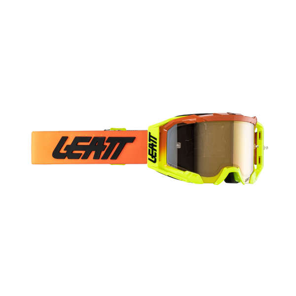 Leatt Velocity 5.5 Iriz Crossbrille Citrus Orange/Bronze – Bulletproof MX & Enduro Goggle 68 % VLT