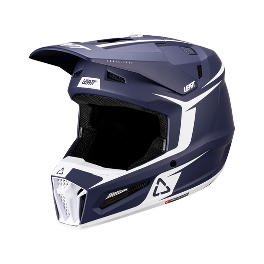 Leatt 3.5 Motorradhelm-Set ECE 22.06 mit Brille, blau