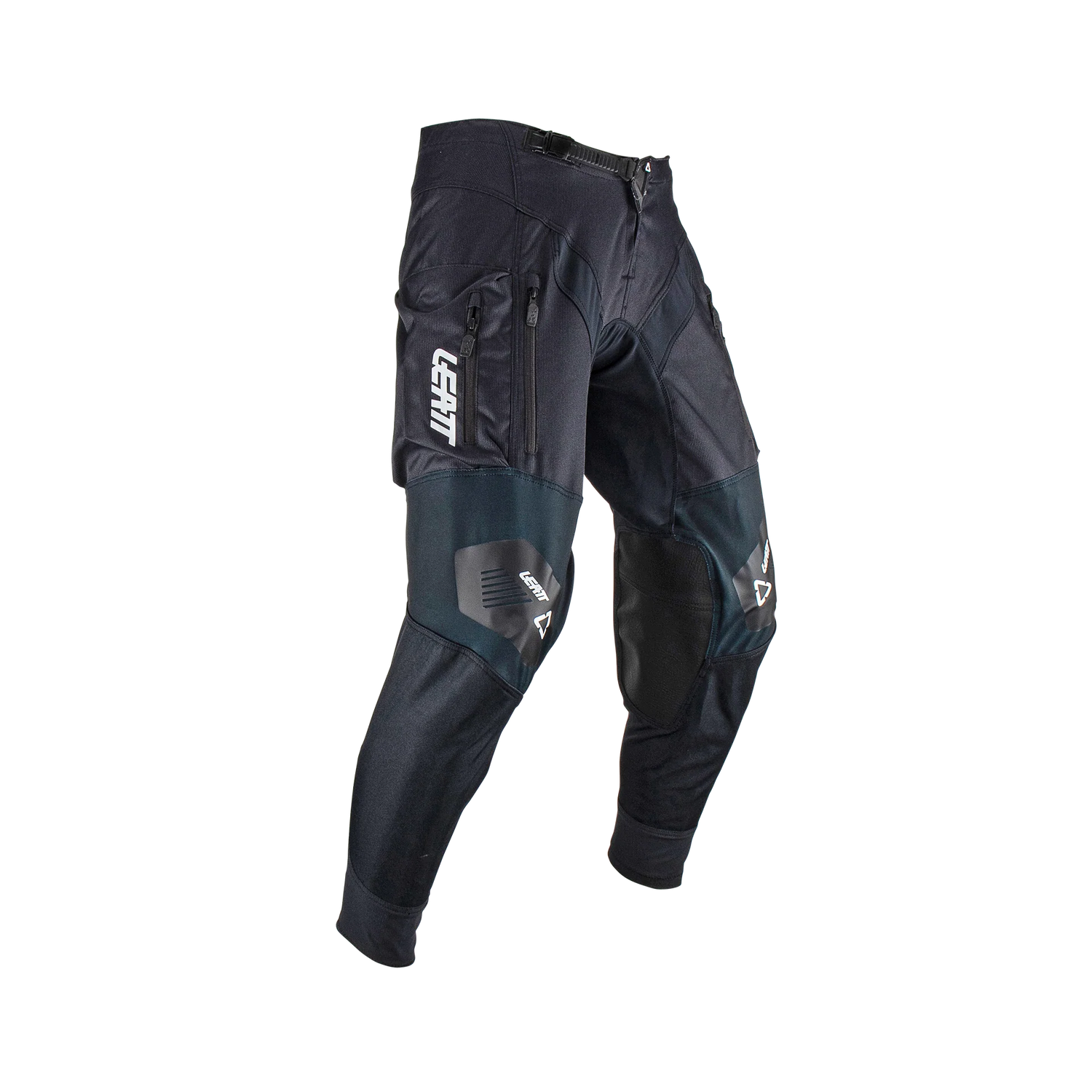 Leatt Enduro 4.5 Motorradhose für Offroad-Einsätze mit Cargotaschen, Stretch, Schwarz