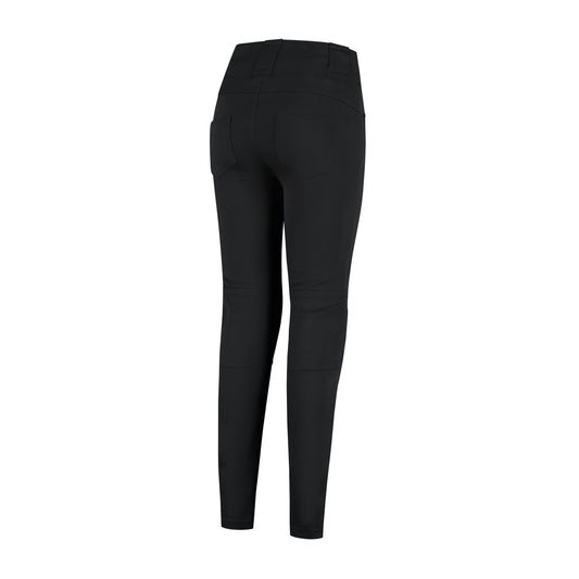 Rusty Stitches Cindy SHORT Damen Motorradleggings AA Knox Protektoren Schwarz