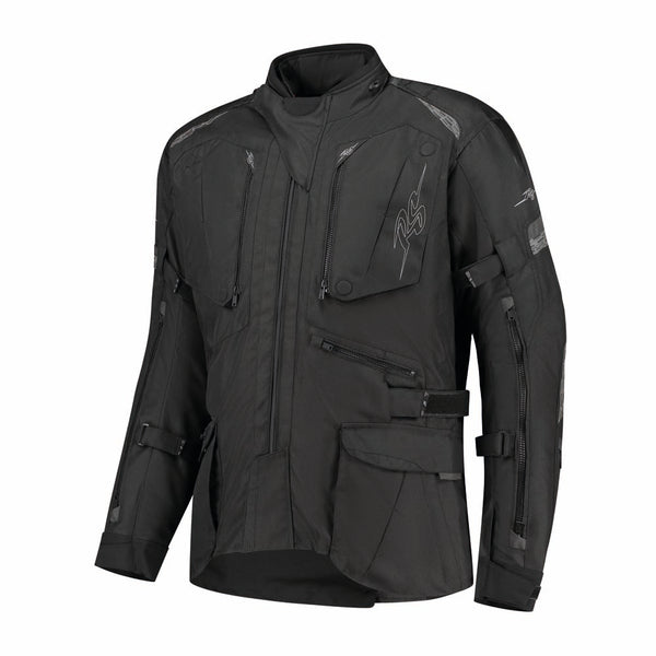 Rusty Stitches Cliff Adventure Motorjas Waterdicht AA Protectie Zwart