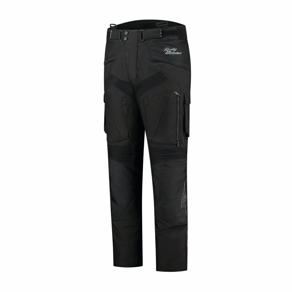 Rusty Stitches Cliff Regular Motorbroek AA Waterdicht 10K Adventure Zwart