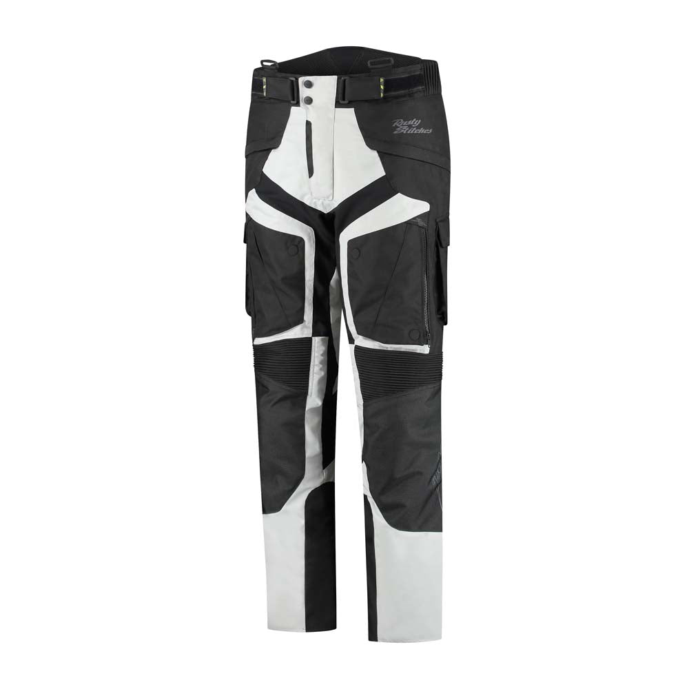 Rusty Stitches Cliff Motorbroek AA Waterdicht 10K Adventure Lichtgrijs Zwart